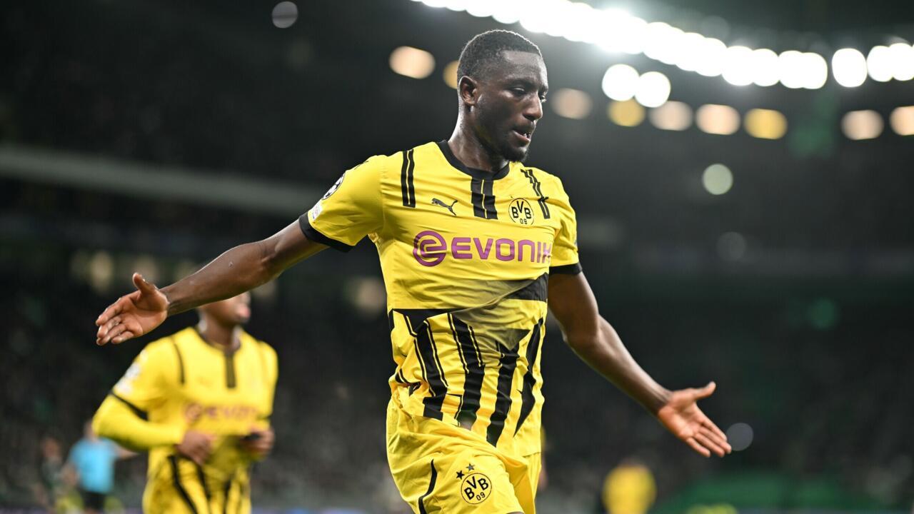 Classy Guirassy puts Dortmund in driving seat against Sporting