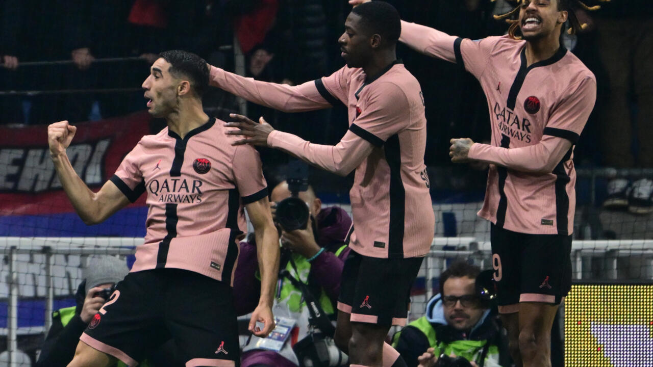 Hakimi scores twice as PSG sink Lyon to stay unbeaten in Ligue 1